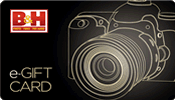 B & H gift card for camera gear and electronics