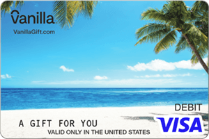 Vanilla Visa gift card for just about anything